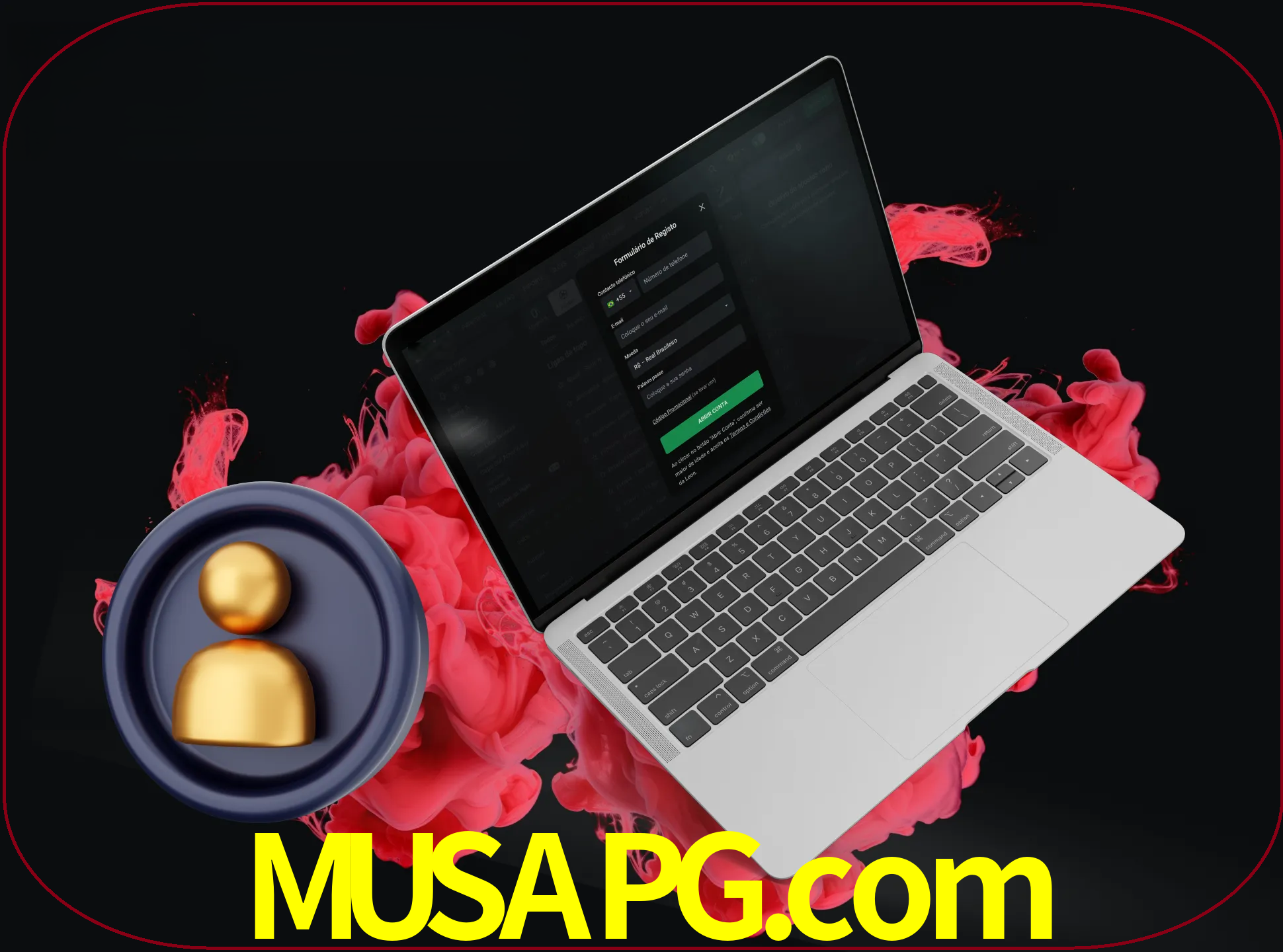 No cabeçalho do site musapg, clique no botão que o levará a um formulário especial onde terá de introduzir as suas informações actuais.