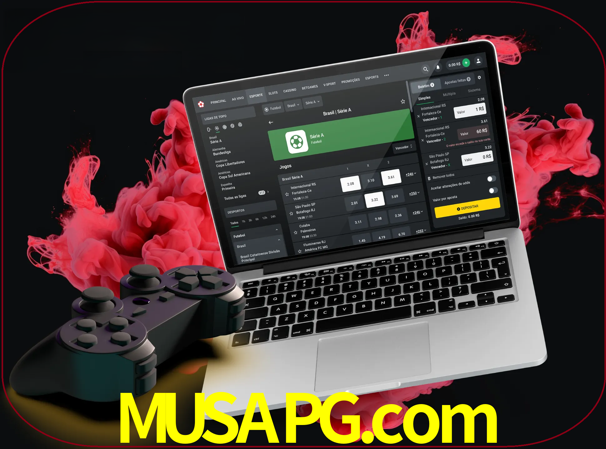 Visite a secção especial de jogos de vídeo em musapg para descobrir em que jogos pode apostar e ganhar muito dinheiro.