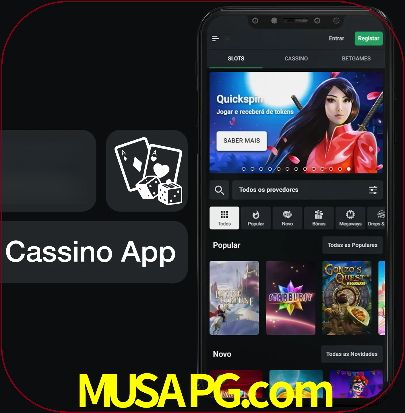 Jogue jogos de cassino e ganhe.