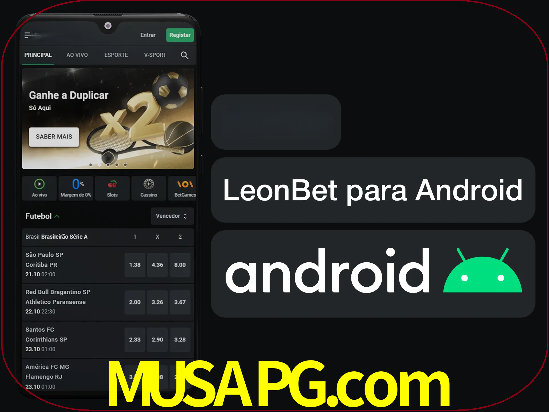 Adquira sua versão poket de LeonBet.